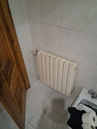 5 radiadores de hierro blanco