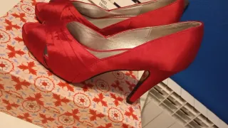Zapatos de tacón rojos PRESTIGIO talla 39