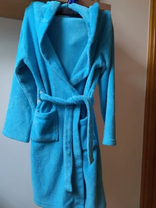 Albornoz infantil azul