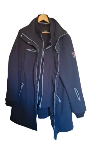 Abrigo/Parka impermeable azul