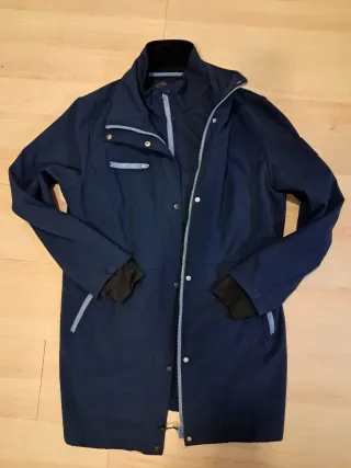Abrigo/Parka impermeable azul