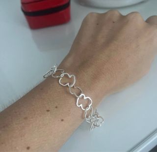 Pulsera Tous Plata Corazones Caja Original