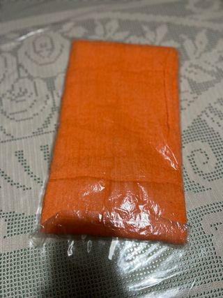 Set 2 Asciugamani Arancioni Ricamati