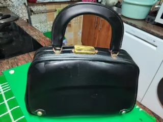 Bolso de mano vintage mujer negro