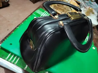 Bolso de mano vintage mujer negro