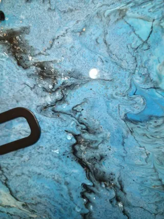 Reloj hecho a mano de Resina Epoxy Piedra Natural