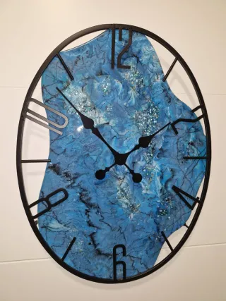 Reloj hecho a mano de Resina Epoxy Piedra Natural