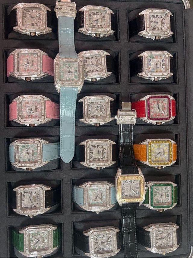 Reloj Cartier Santos XL Diamantes Nuevo