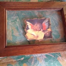 Vassoio decorativo con angelo