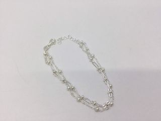 pulsera plata 925mm con piedra con perla