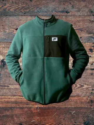 Chaqueta polar Nike verde térmica