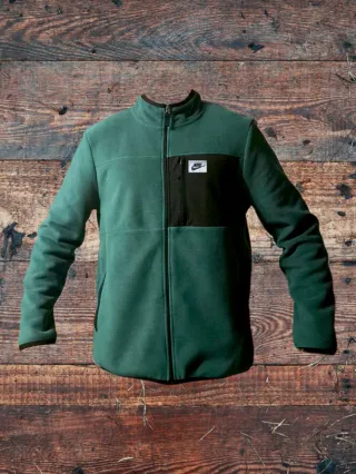 Chaqueta polar Nike verde térmica