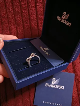 Anillo Lazo Plata con Circonitas