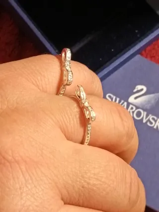 Anillo Lazo Plata con Circonitas