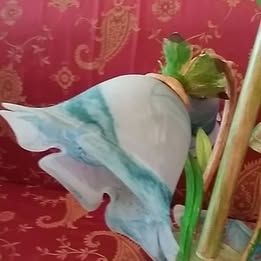 Lampadario Fiore Vetro e Plastica