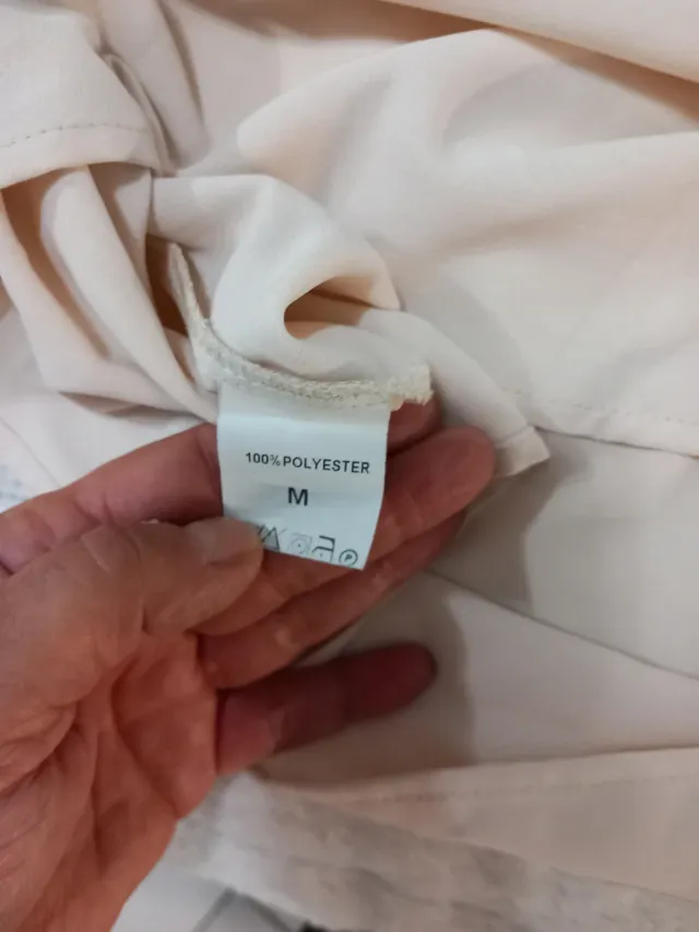 Blusa beige poliestere taglia M