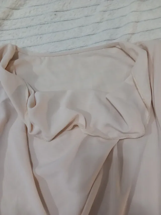 Blusa beige poliestere taglia M