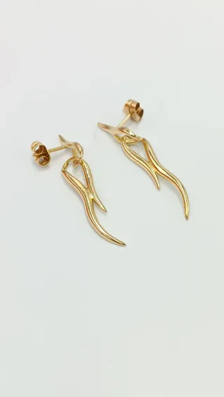 Pendientes de oro de 18kt.
