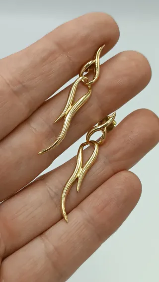 Pendientes de oro de 18kt.