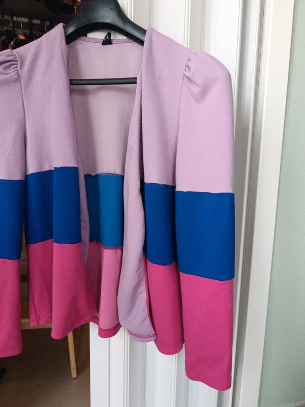 Giacca Shein lilla, rosa e blu taglia M