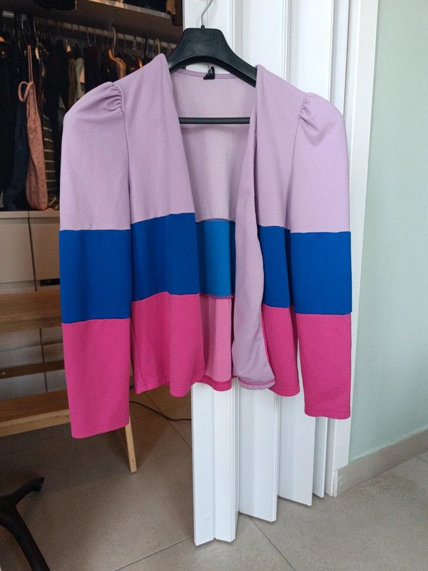 Giacca Shein lilla, rosa e blu taglia M