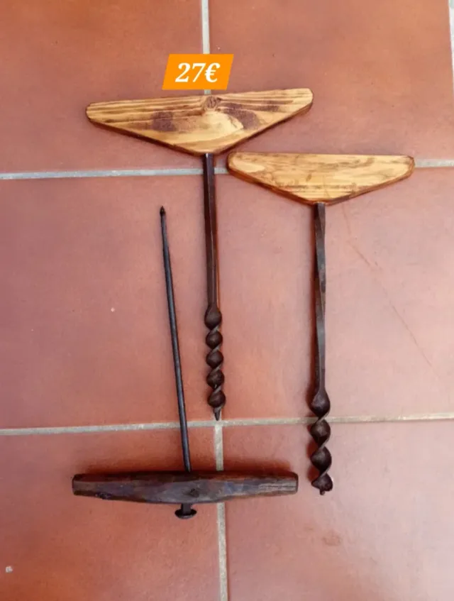 Barrenas de madera y metal