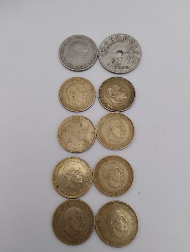 Monedas época franquista
