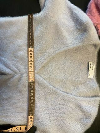 Bershka Cárdigan Peluche Morado Talla M