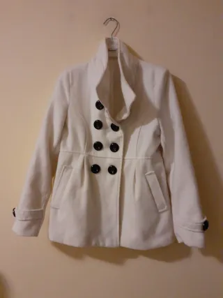 Giaccone lana bianco