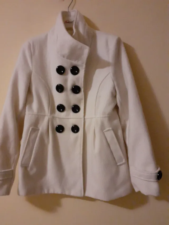 Giaccone lana bianco