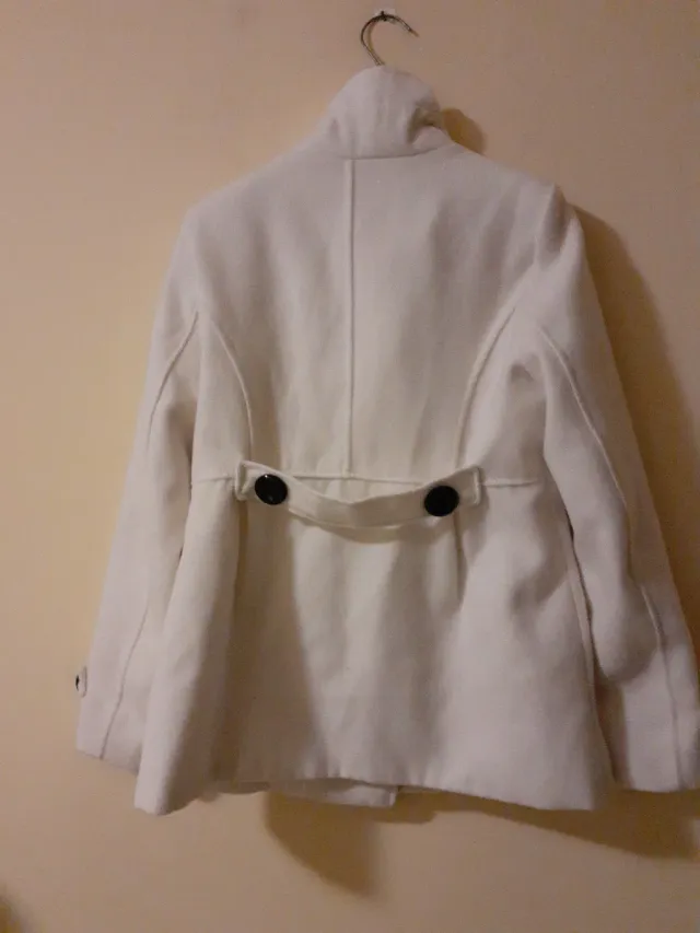 Giaccone lana bianco