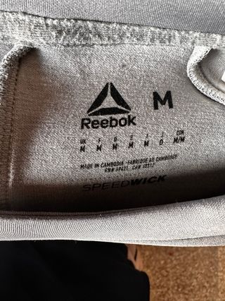 Sudadera Neopreno Reebok Gris