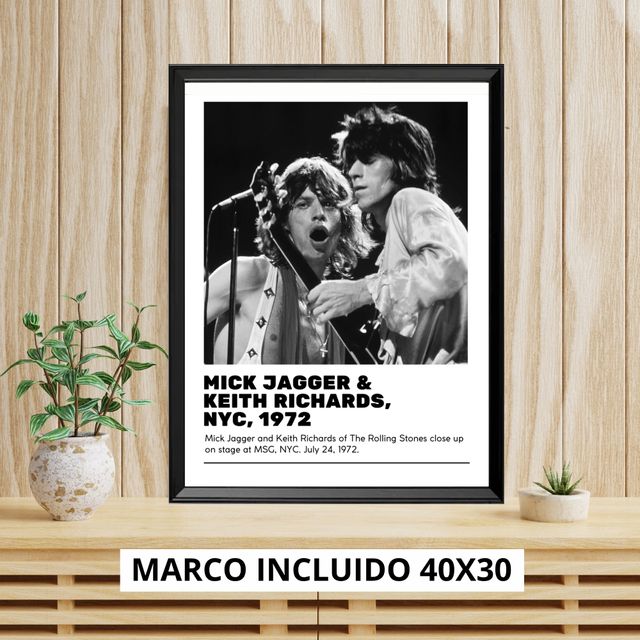 The Rolling Stones - Quadro stampa musica vintage