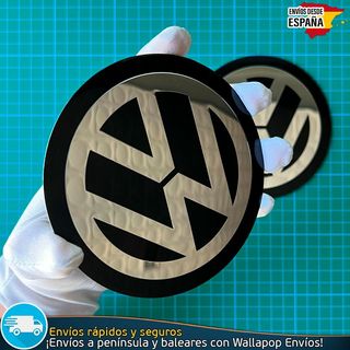 X2 Emblemas Metálicos Volkswagen 120mm Con Relieve