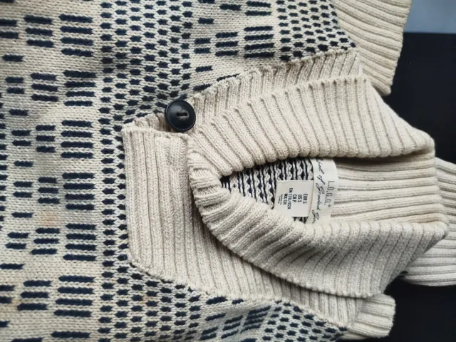 Jersey L.O.G.G. beige y azul talla S