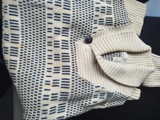 Jersey L.O.G.G. beige y azul talla S