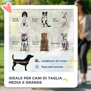 Passeggino per Cani di Taglia Grande e Media Piegh