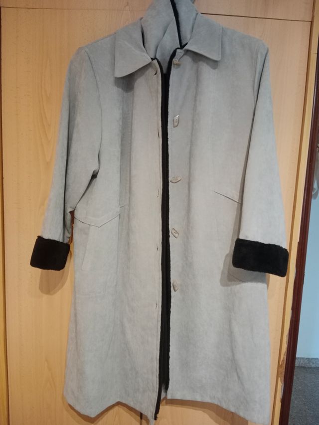 Abrigo señora ALSO beige con cuello