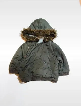 Casaco Obaïbi verde com pelo