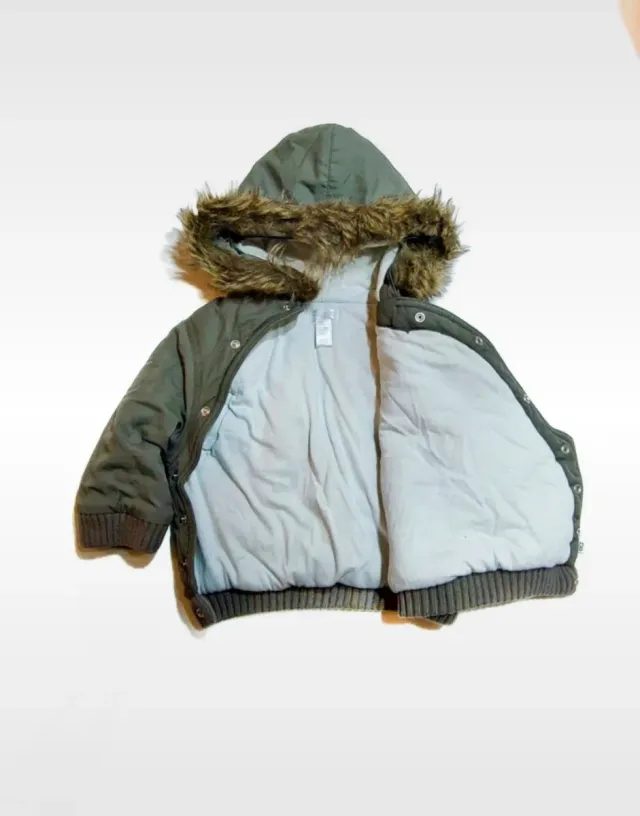 Casaco Obaïbi verde com pelo