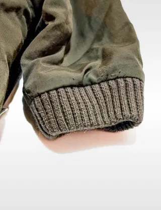 Casaco Obaïbi verde com pelo