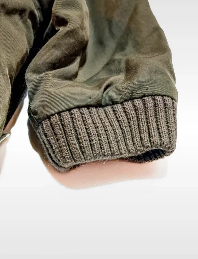 Casaco Obaïbi verde com pelo