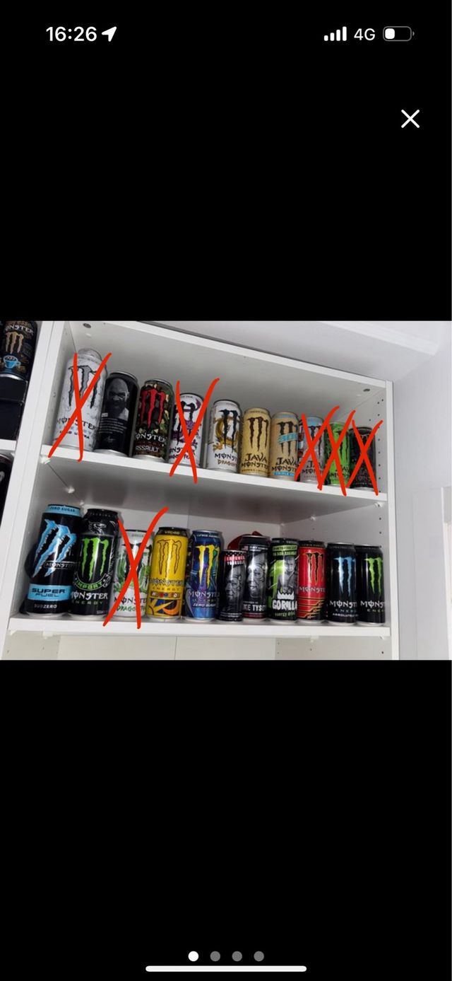 Latas Monster Energy Vacías Colección