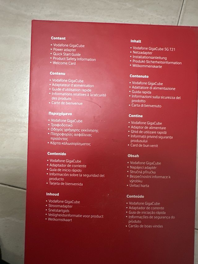 Vodafone GigaCube 5G Router