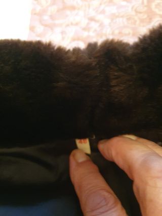 Abrigo marrón pelo talla 48