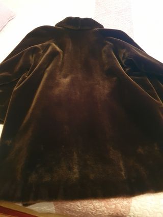 Abrigo marrón pelo talla 48