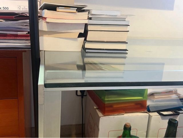 Mesa DENEB Stua. cristal y aluminio. Jesús Gasca.