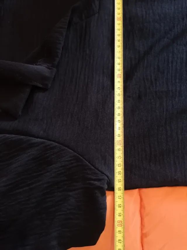 Vestido camisero negro talla única