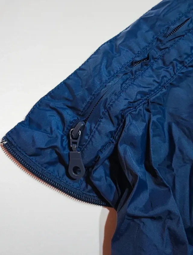 Casaco de chuva azul 9/12 meses