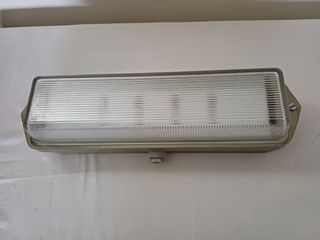 Luz de emergencia vintage bronce